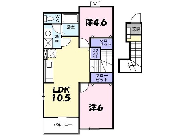 アルバプラシード Ⅱの物件間取画像